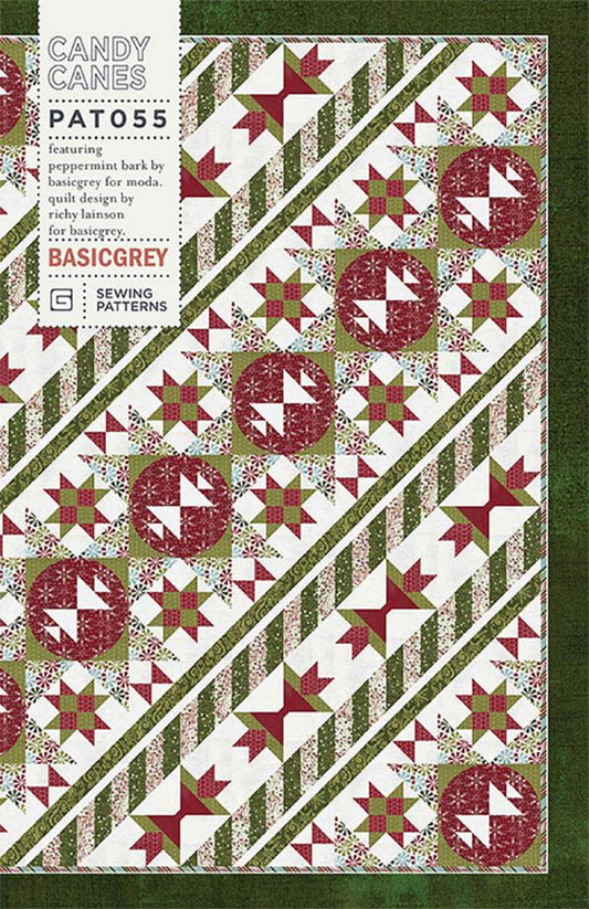 Candy Canes Quilt Pattern by Basic Grey