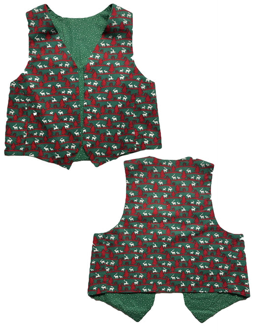 Reversible Christmas Vest - Size Large