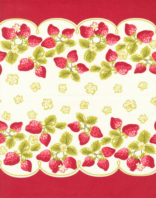 Classic Retro Toweling-Berrylicious-1 yard-Moda Fabrics