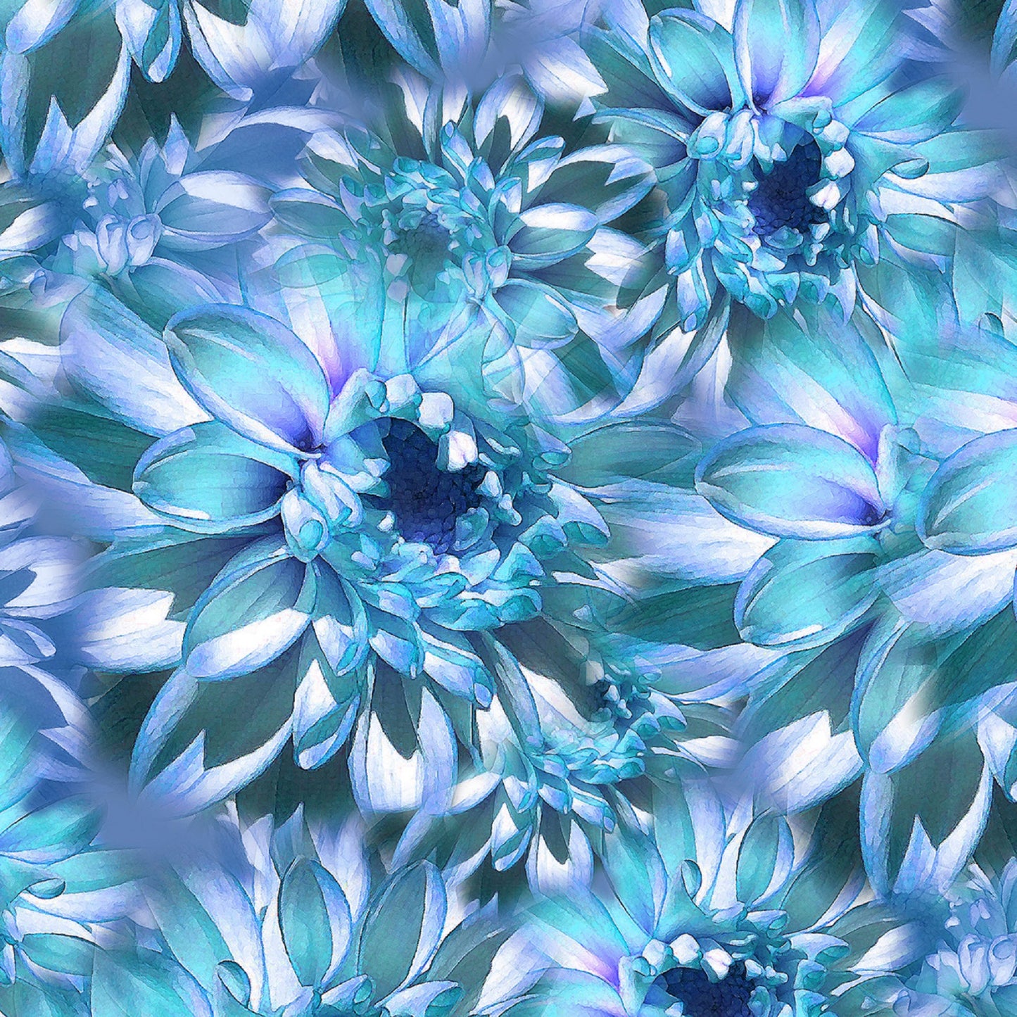 Bloom-Cornflower-Hoffman Fabrics-Digital Print