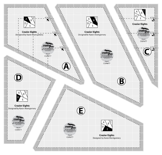 Crazier Eights Template Set by Creative Grids