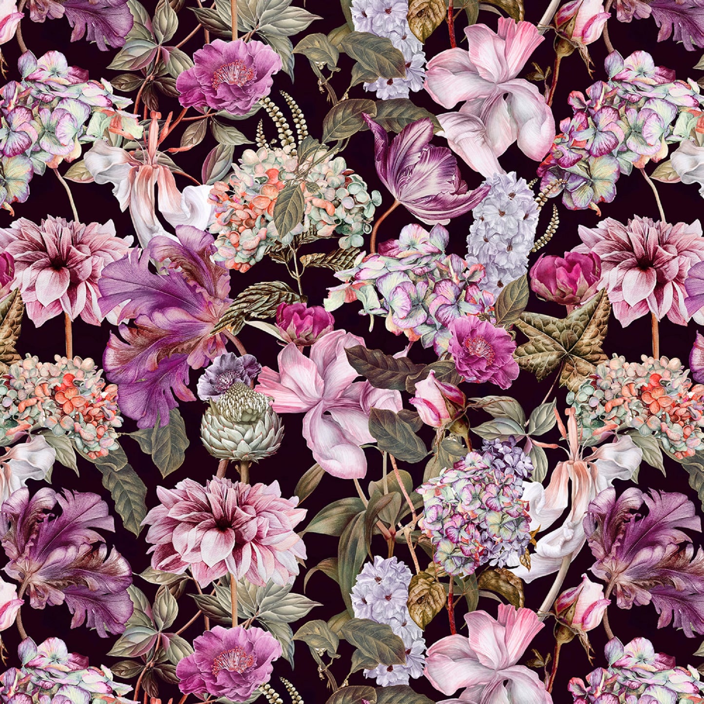 Tropic Walk-Deep Fuchsia-Hoffman Fabrics-By The Yard