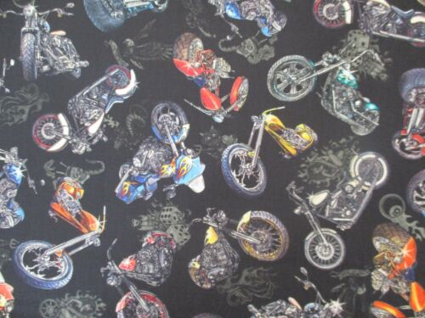 Easy Rider by Quilting Treasures-Black Background-BTY