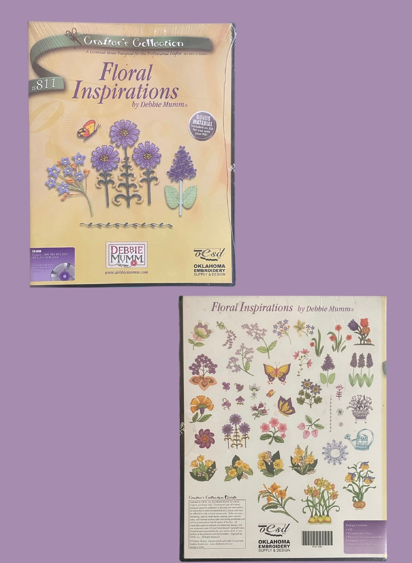 Floral Inspirations Compact Disc by Debbie Mumm-Embroidery