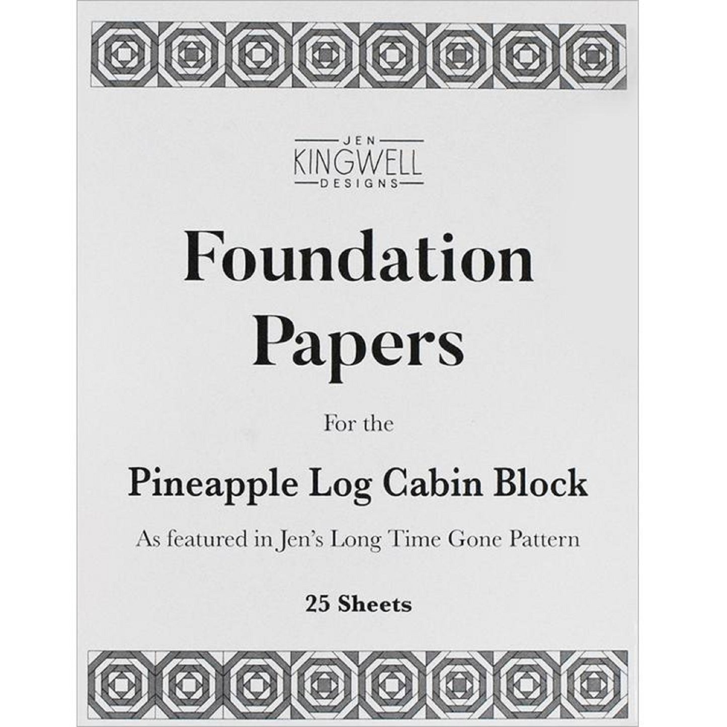 Foundation Papers for Pineapple Log Cabin Block-Moda Fabrics