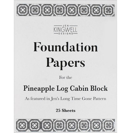 Foundation Papers for Pineapple Log Cabin Block-Moda Fabrics