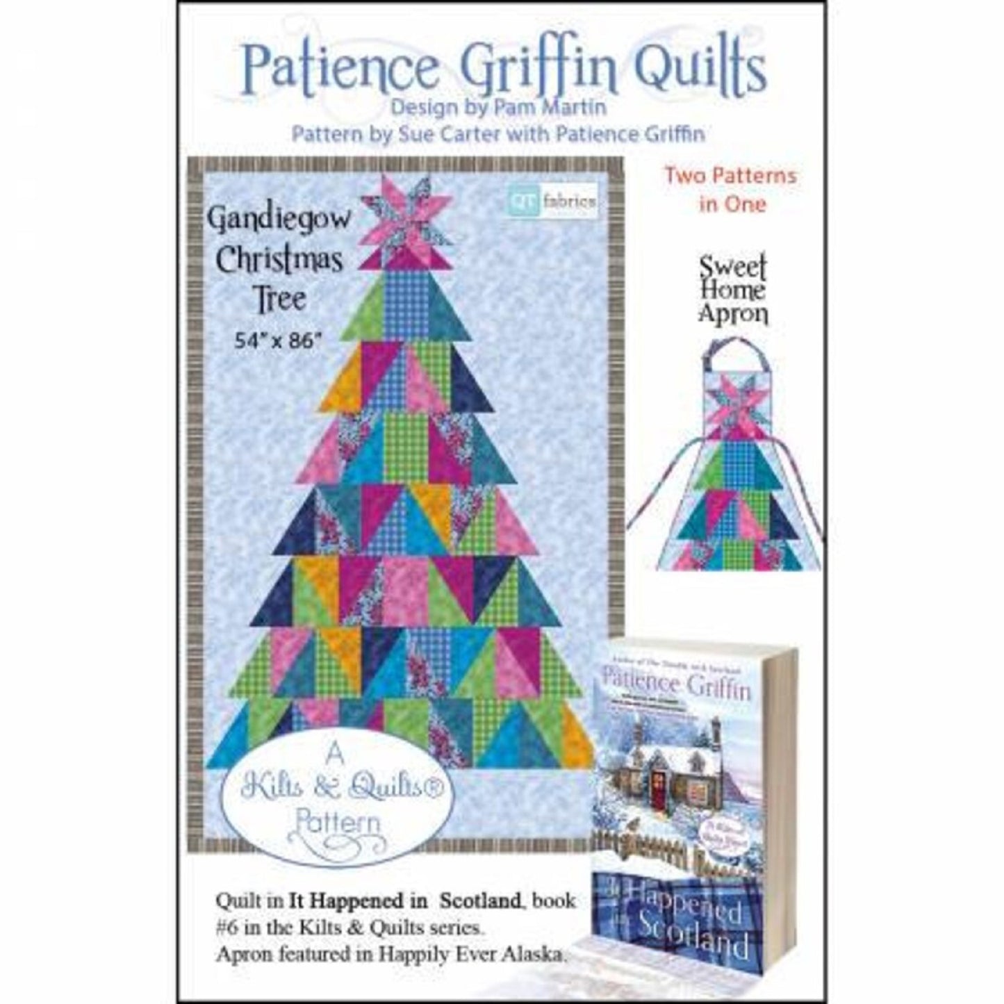 Gandiegow Christmas Tree & Sweet Home Apron Pattern-Patience Griffin Quilts