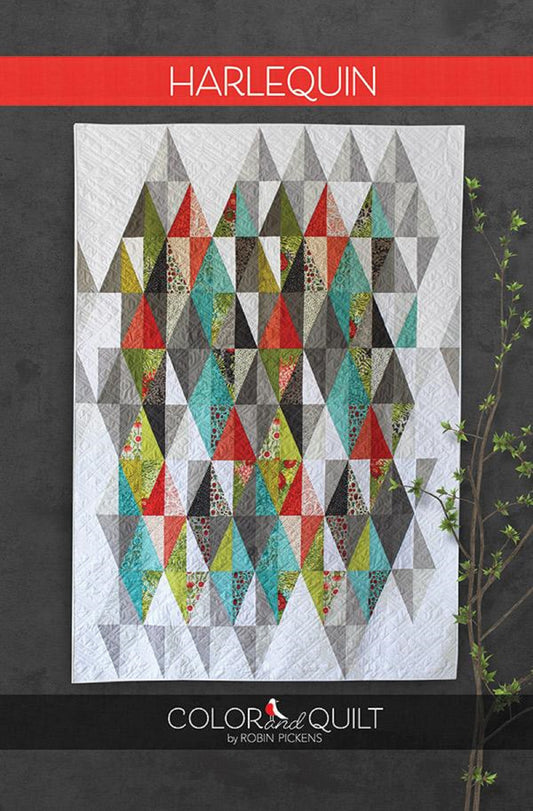 Harlequin Quilt Pattern by Robin Pickens-Layer Cake Friendly