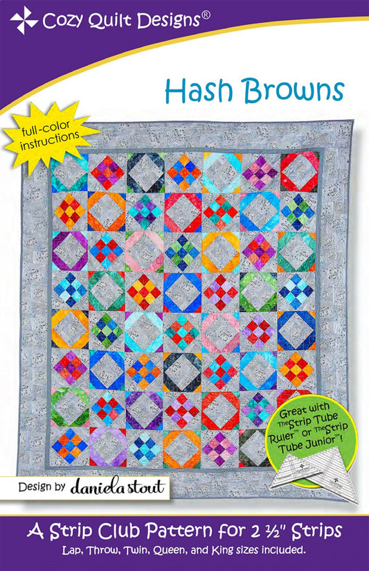 Hash Browns Quilt Pattern by Cozy Quilt Designs-5 Sizes Included