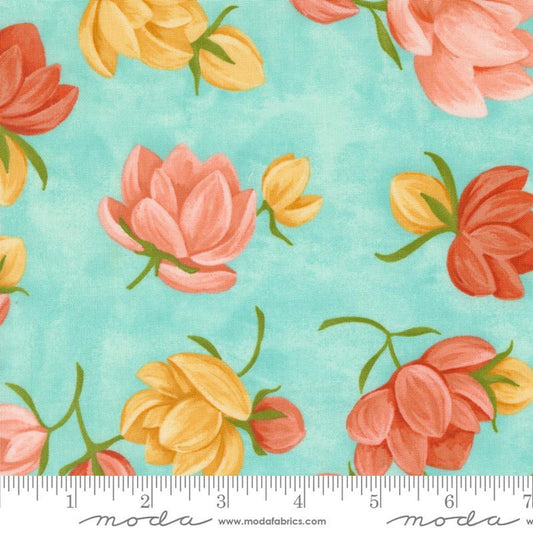 Kindred by Moda Fabrics-Color-Aqua-BTY