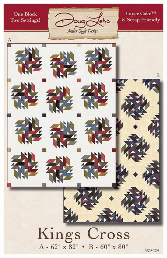 Kings Cross Quilt Pattern by Dough Leko-Antler Quilt Design