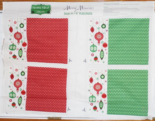 Merry Memories Santa's Stash-4 Placemat Panel-Patrick Lose