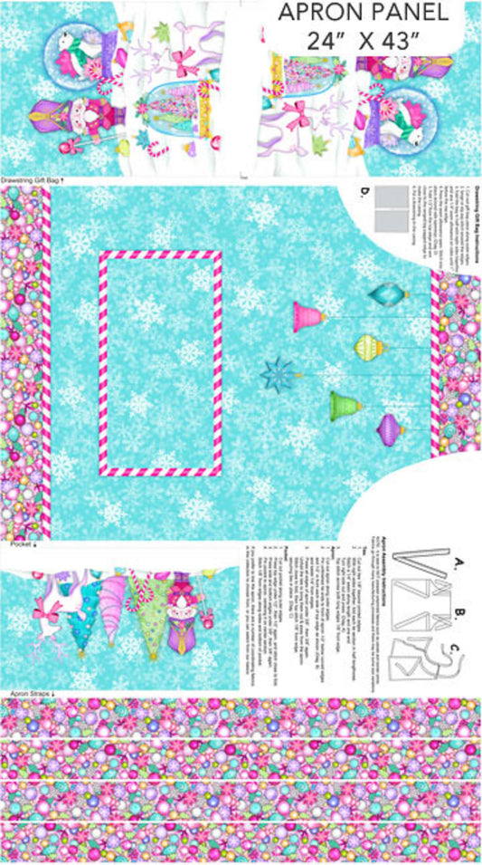 Merry & Bright Apron Panel By Northcott Fabrics