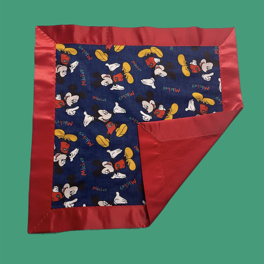 Mickey Mouse Luvie w/Red Binding and Backing