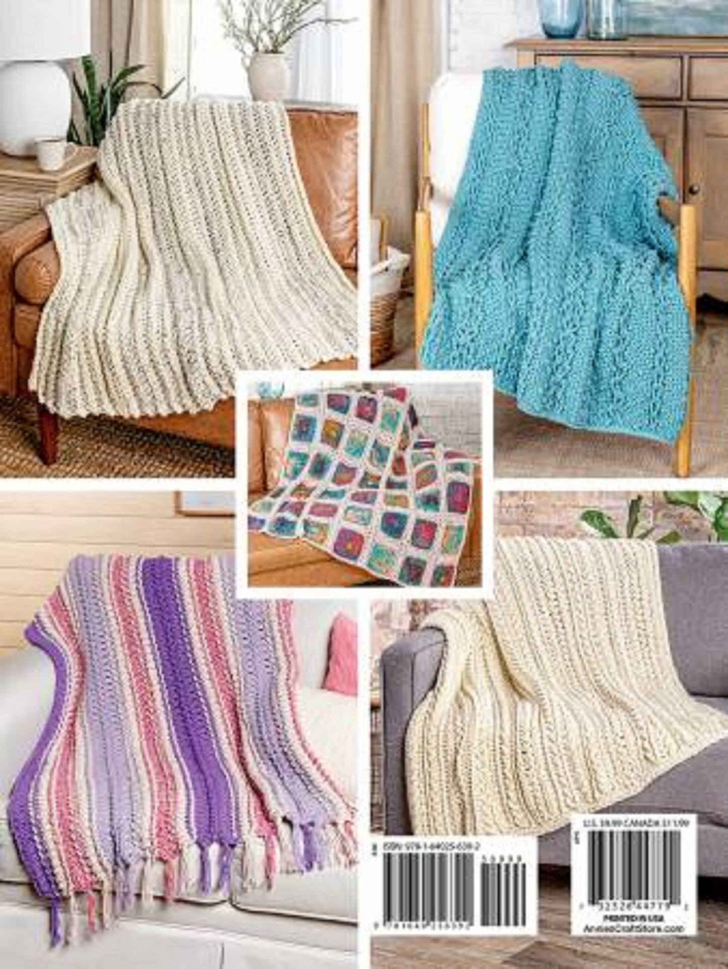 Loop & Lace Afghans-5 Crochet Projects-Fabric Cafe