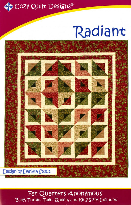 Radiant Quilt Pattern by Cozy Quilt Designs-5 Sizes Included