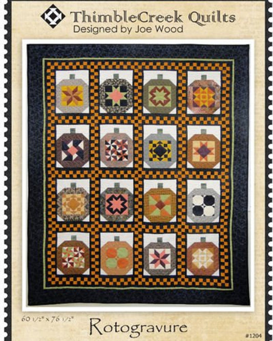 Rotogravure Quilt Pattern by ThimbleCreek Quilts