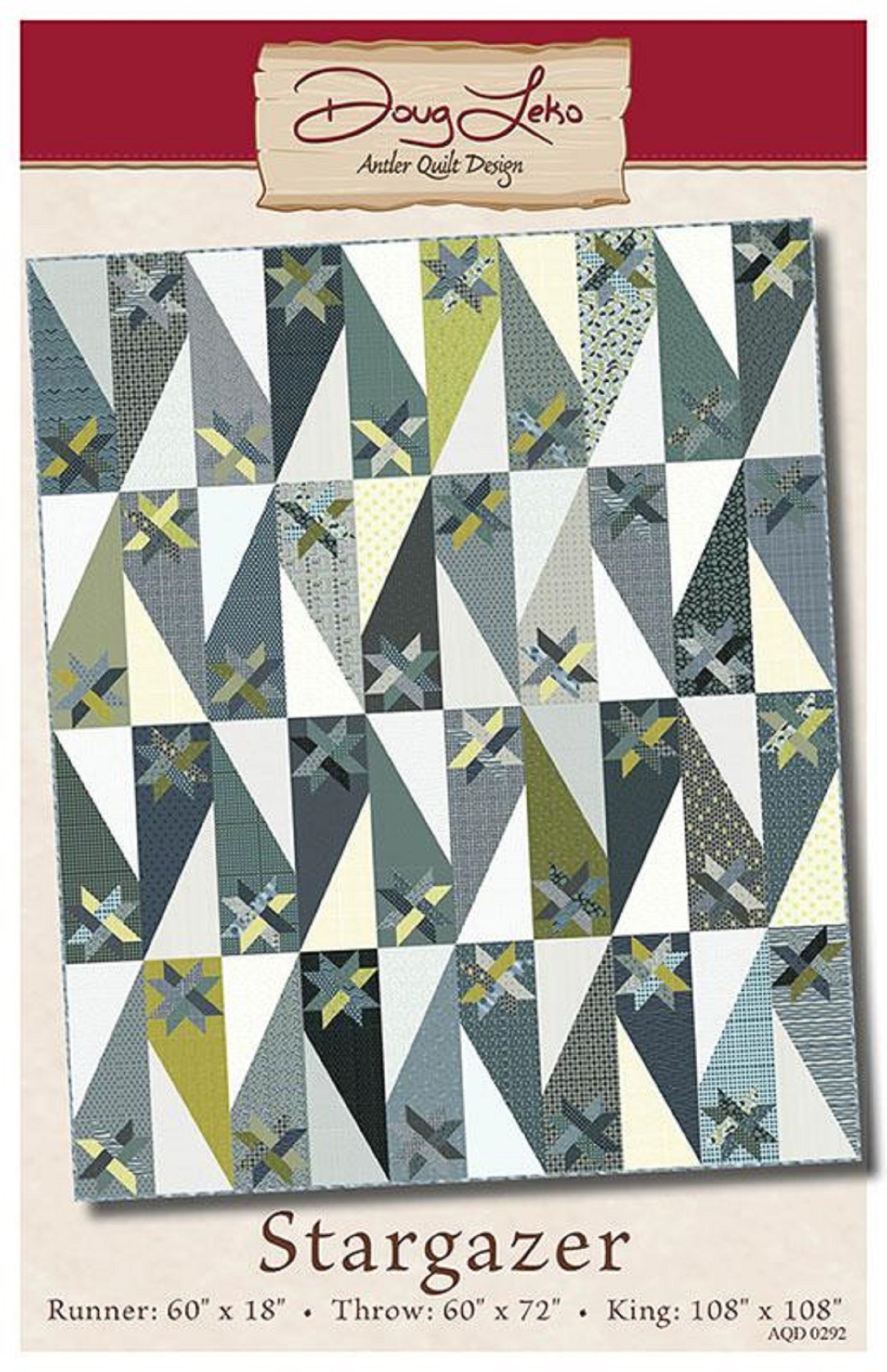 Stargazer Quilt Pattern-Antler Quilt Design-Doug Leko-3 Sizes