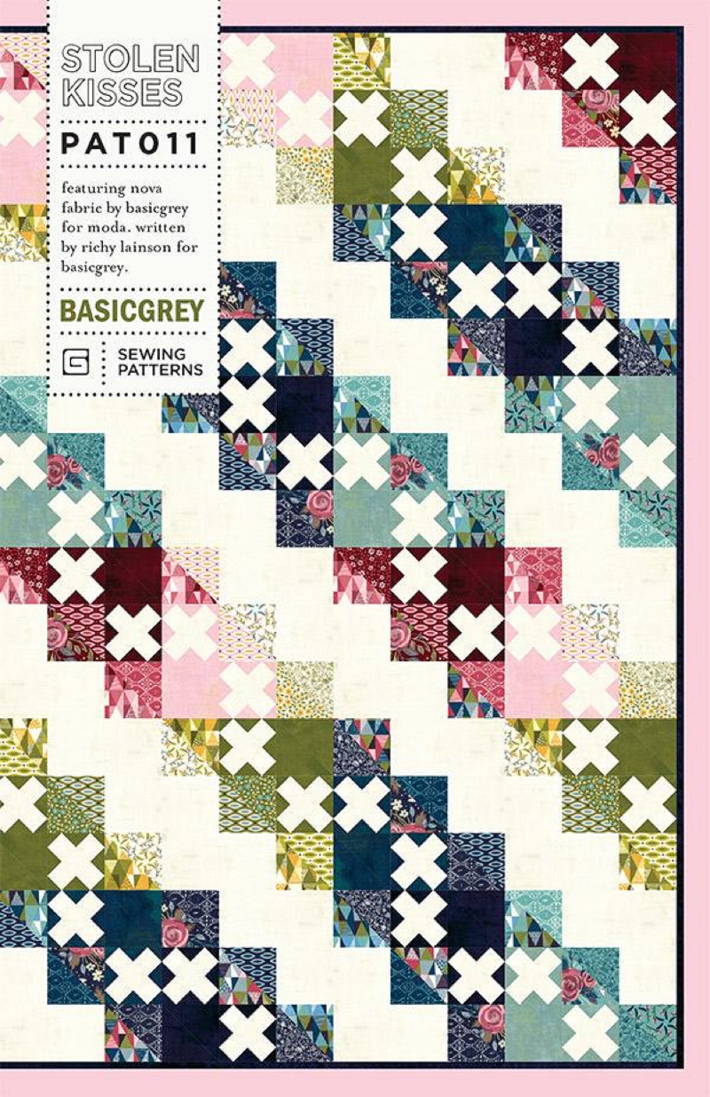 Stolen Kisses Quilt Pattern by Basic Grey