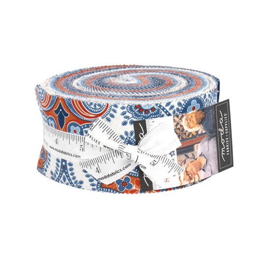 Sunrise Side Jelly Roll-Moda Fabrics-40-2-1/2 inch Strips