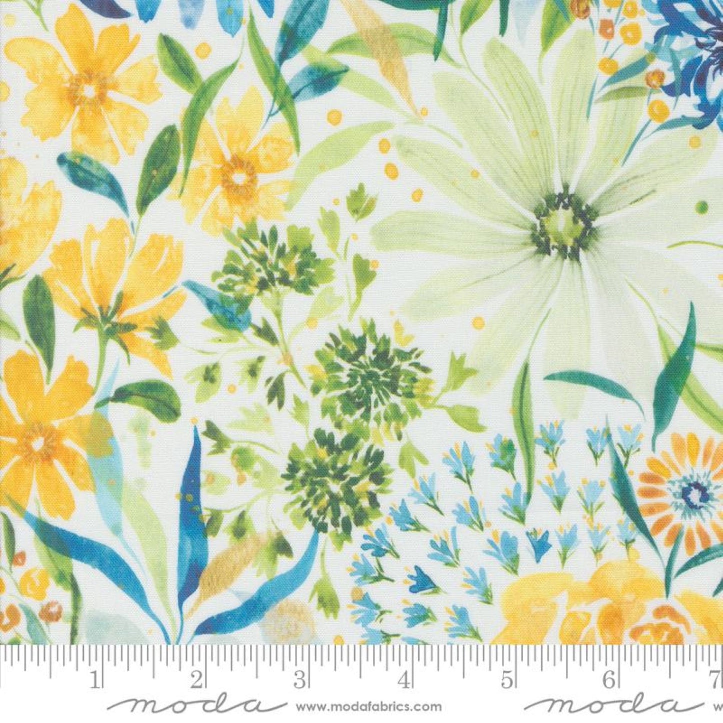 Sunshine Blue Skies-Cloud-Moda Fabrics-By The Yard