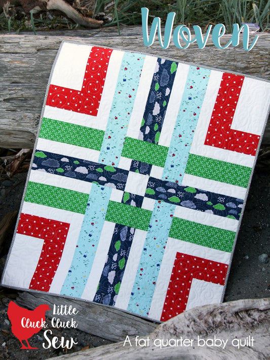 Woven Baby Quilt by Cluck Cluck Sew