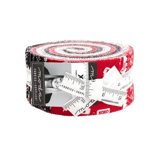 XOXO Jelly Roll by Moda Fabrics-40 - 2-1/2 inch Strips