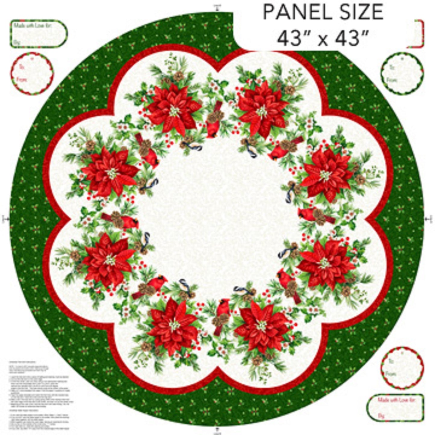 Yuletide Traditions Tree Skirt-Northcott Fabrics