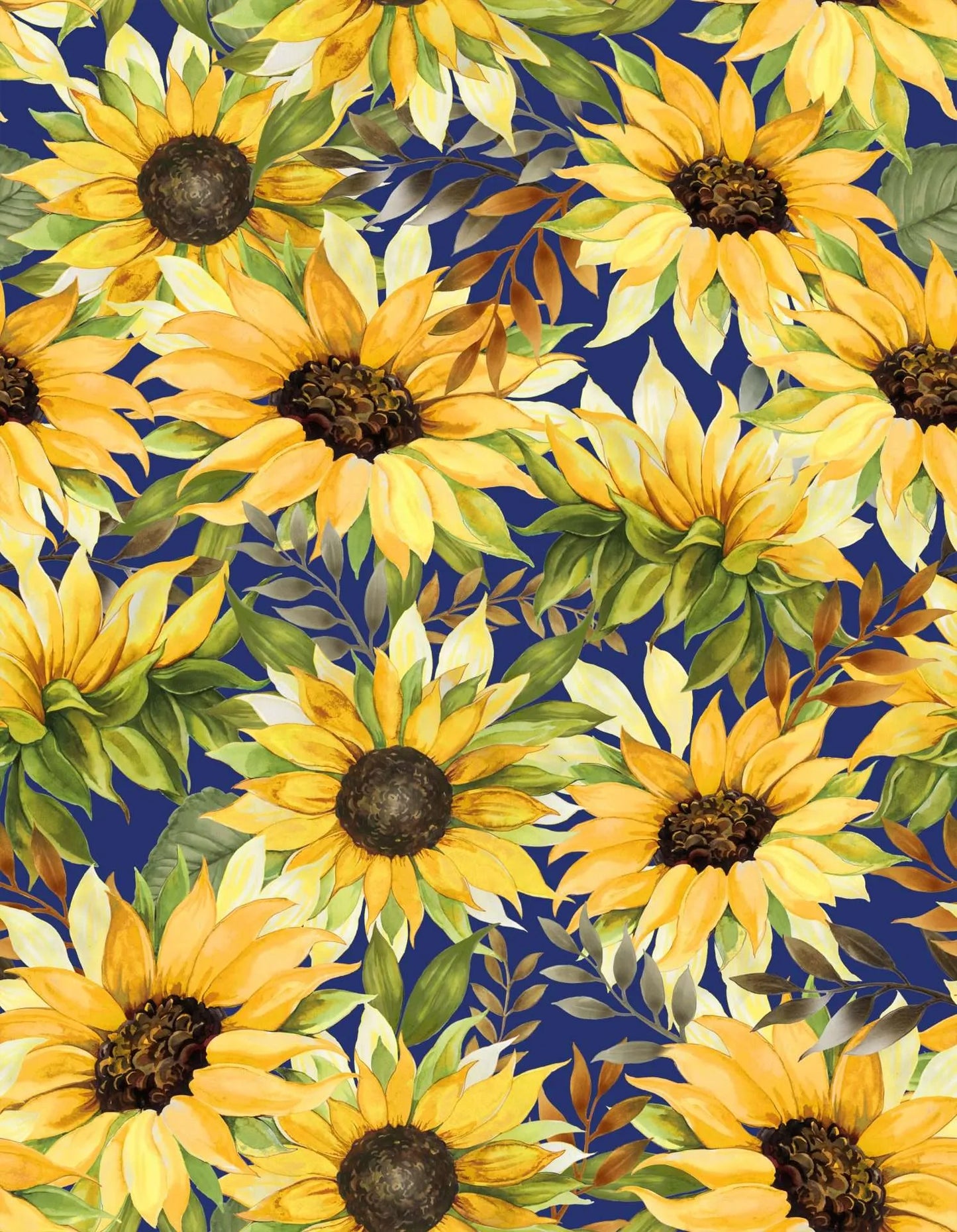 Follow The Sun-Yellow Sunflowers-BTY-Oasis Fabrics