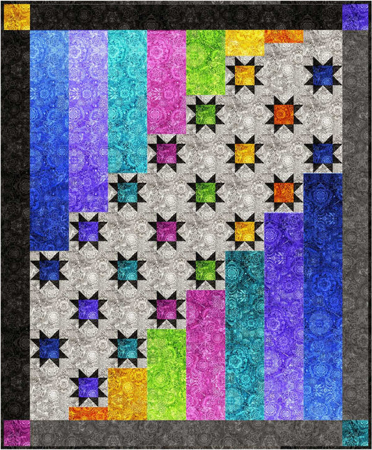 Aurora Nights Quilt Pattern by Bound To Be Quilting