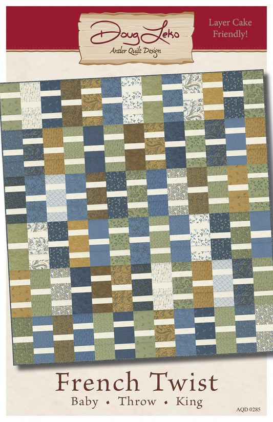 French Twist Quilt Pattern-Layer Cake Friendly-Doug Leko-Antler Quilt Design