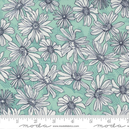 Garden Society-Aqua-Moda Fabrics-By The Yard