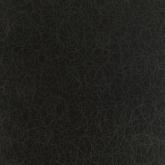 Simplicity-Scribbles Black on Black-118" Wide-Oasis Fabrics