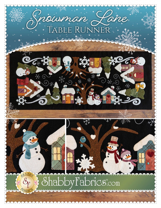 Snowman Lane Table Runner by Shabby Fabrics