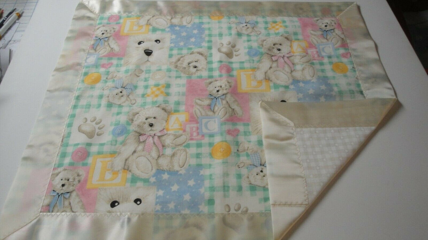 Boyd's Bears Pastel Lovey w/Cream Satin Binding